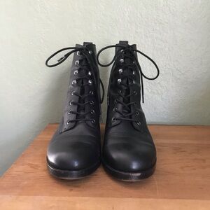 Madewell Patti Lace Up Leather Boots